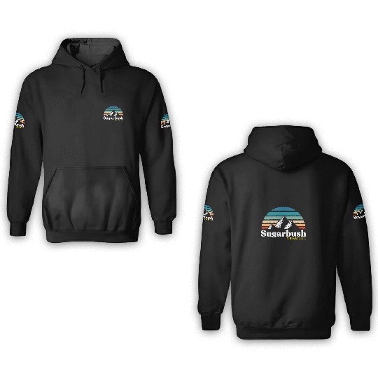 Sugarbush Vermont Usa Ski Resort 1980S Retro 3D Hoodies