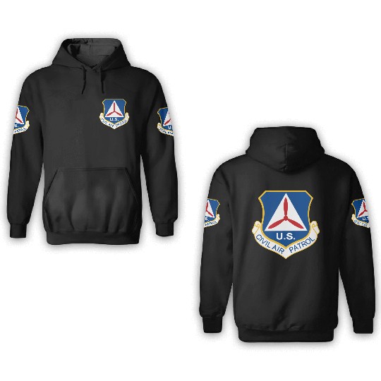 Civil Air Patrol Logo Air Force Cap Military Veter 3D Hoodies