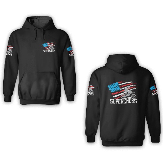Supercross Motocross Racing Biker 3D Hoodies