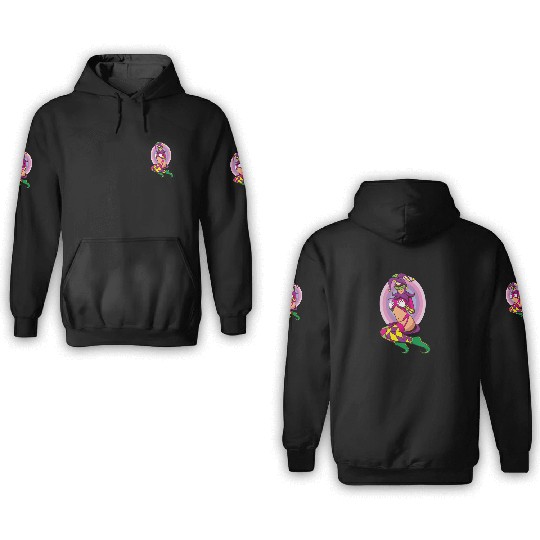 Joker Girl 3D Hoodies Card Deck Halloween Costume