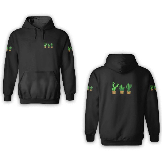 Plant Mom Funny Cactus Succulent 3D Hoodies