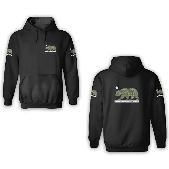 California Bear 3D Hoodies