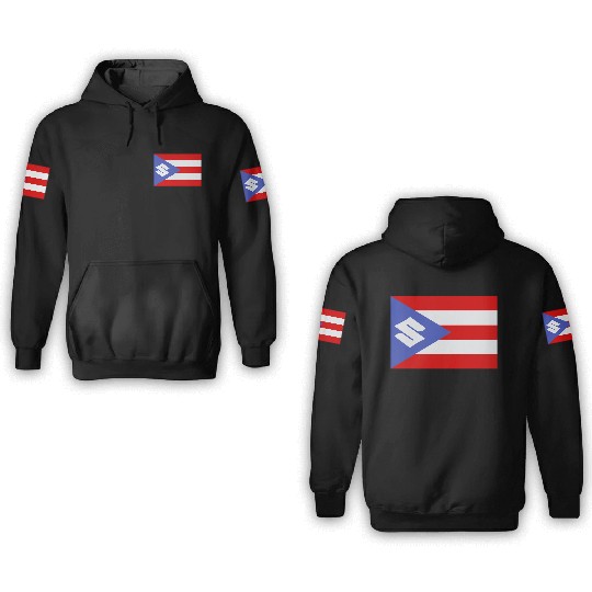 Suzuki Puerto Rico Flag 3D Hoodies