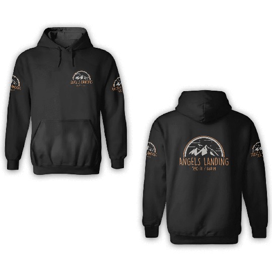 Angels Landing Zion National Park Mountain Hikers 3D Hoodies