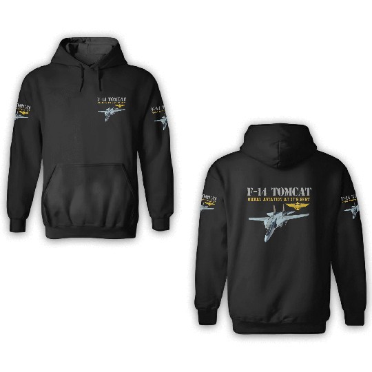 F 14 Tomcat Naval aviation 3D Hoodies