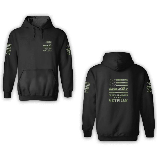 World War 2 Ii 80th Anniversary Proud Grandson Of 3D Hoodies