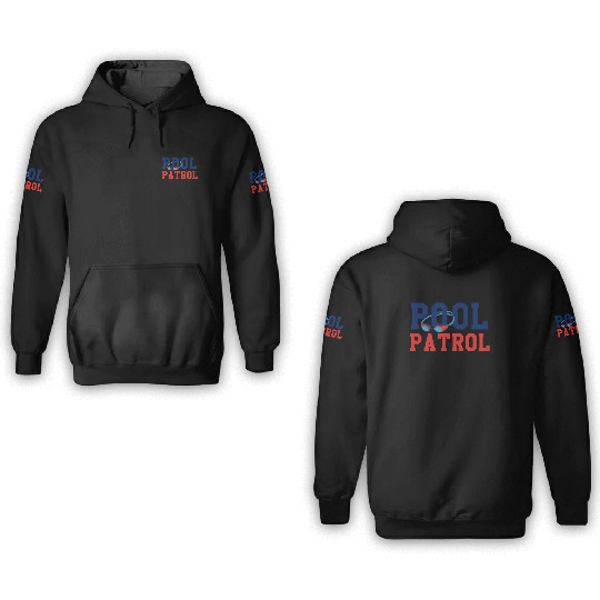 Swimming Swimmer Swim Pool Patrol 3D Hoodies