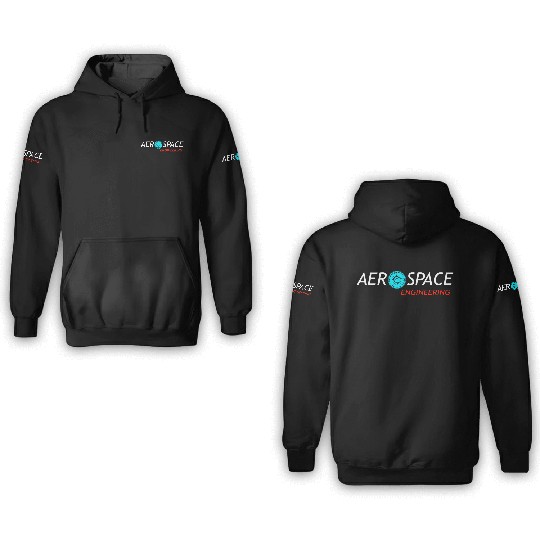 aerospace engineer aircraft engineering planes 3D Hoodies