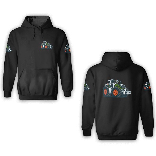 Tractors for the farmer, on the farm 3D Hoodies