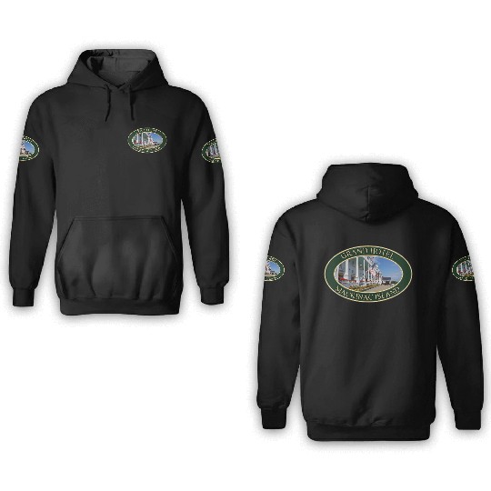 Grand Hotel on Mackinac Island, Michigan 3D Hoodies