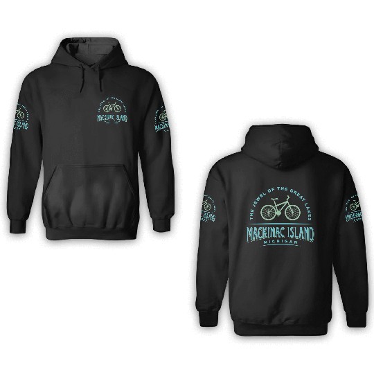 Mackinac Island Souvenir 3D Hoodies