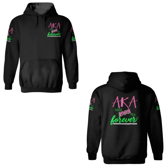 AKA Sorority Alpha Kappa Pink And Green Twenty Pea 3D Hoodies