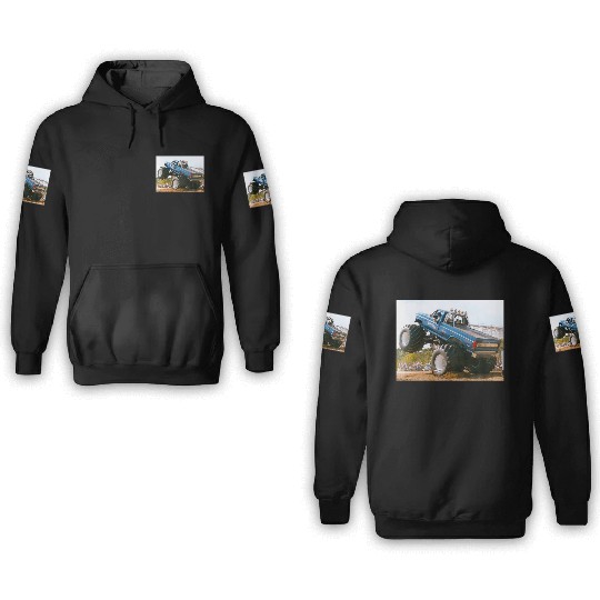 BIGFOOT 4 Sled Pull 3D Hoodies