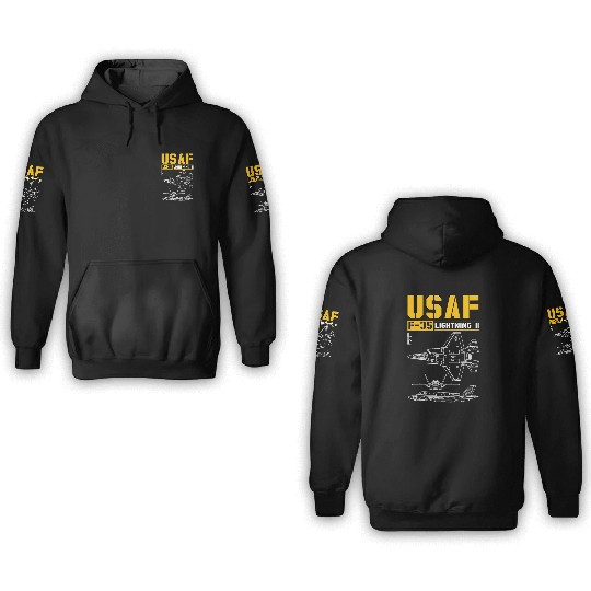 F 35 Lightning II 3D Hoodies