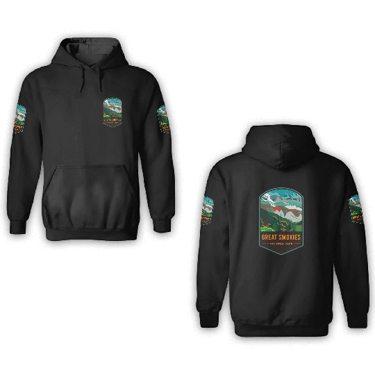 Great Smoky Mountains National Park 3D Hoodies