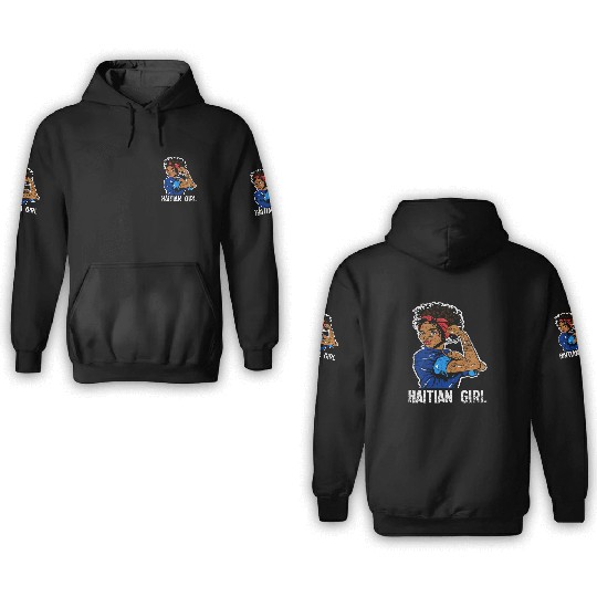 Haiti Girl Caribbean 3D Hoodies