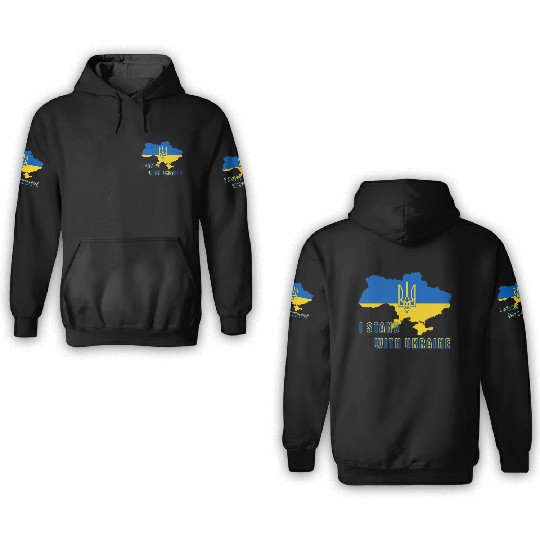 I Stand With Ukraine 3D Hoodies
