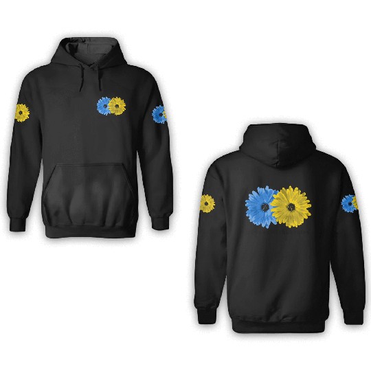 Stand With Ukraine 3D Hoodies