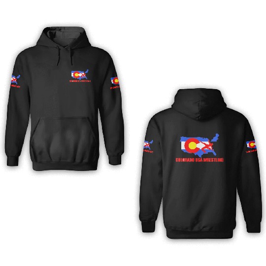 Team USA Wrestling Colorado Division 3D Hoodies