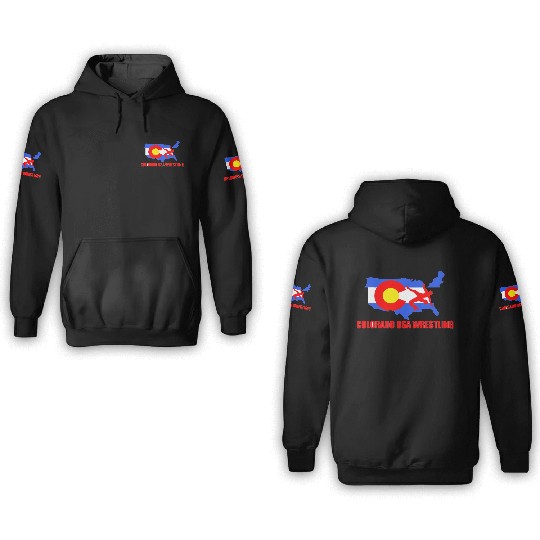 Team USA Wrestling Colorado Division 3D Hoodies
