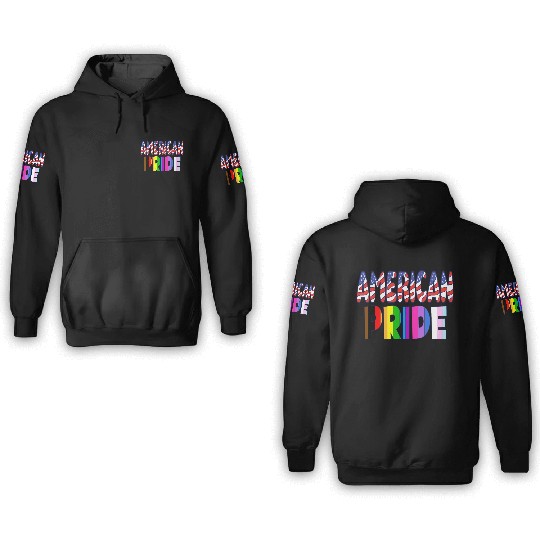 American Pride - LGBTQ+ America Pride Month July 4 3D Hoodies