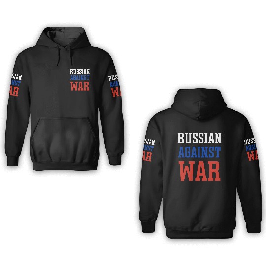 Russian against war 3D Hoodies