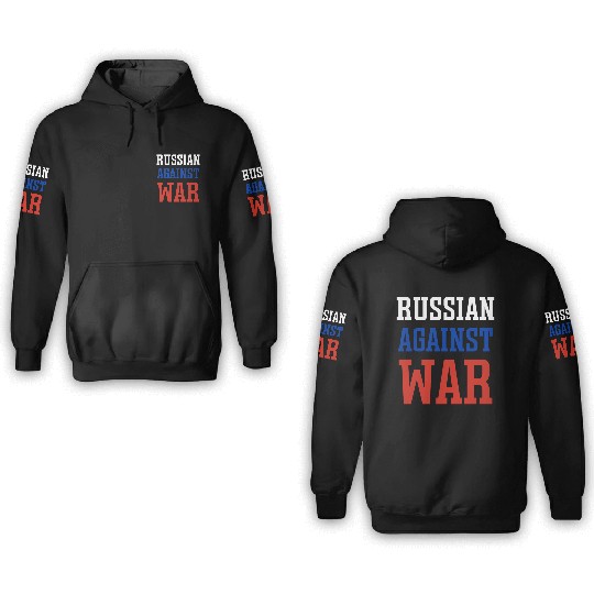 Russian against war 3D Hoodies