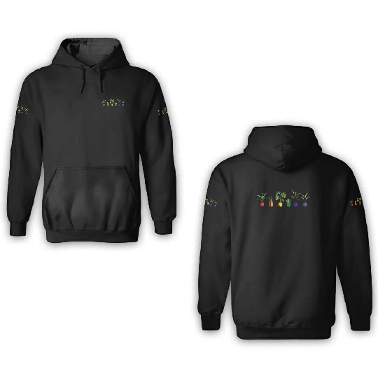 LGBTQ Plant LGBT Pride Rainbow 3D Hoodies