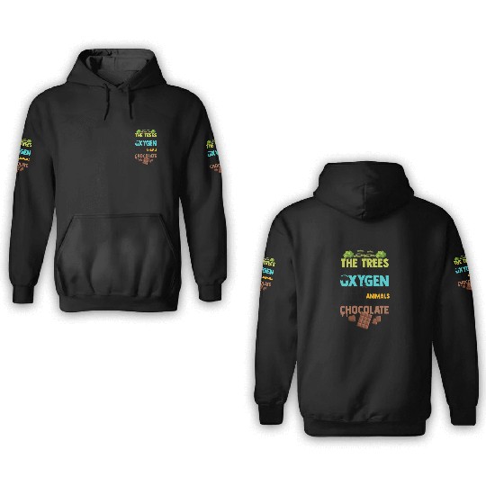 Novelty Reasons To Save Trees Planting 3D Hoodies