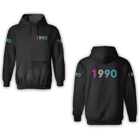 Year 1990 - 90s Colors 3D Hoodies