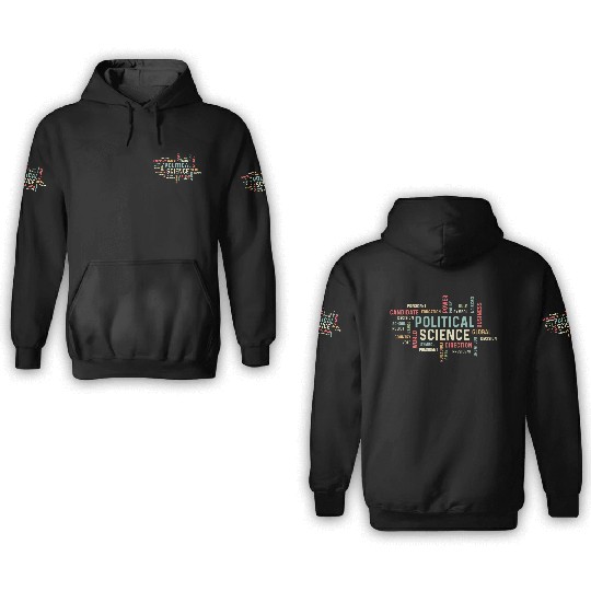 Political Science Careers Hardworking Student Gift 3D Hoodies