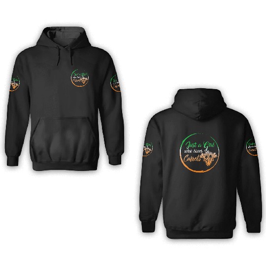 Carrot Vegetable 3D Hoodies, Just A Girl Who Loves
