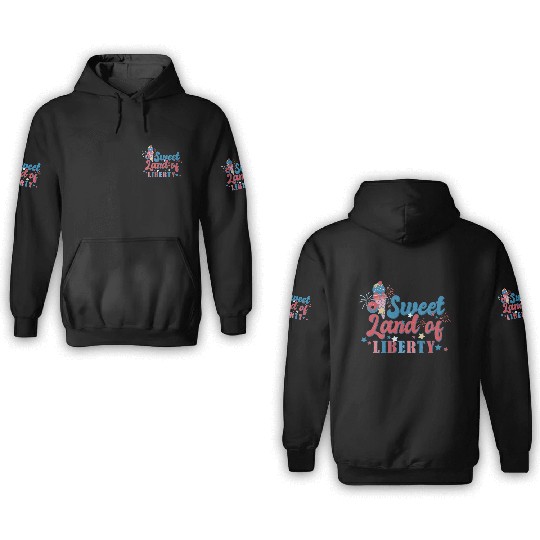 Sweet Land Of Liberty 3D Hoodies