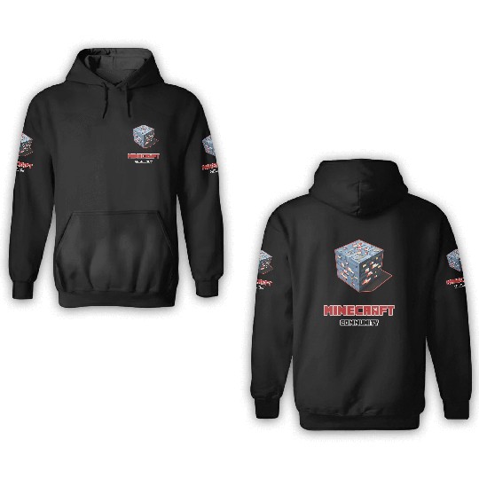 Cube red ore dark - Community 3D Hoodies