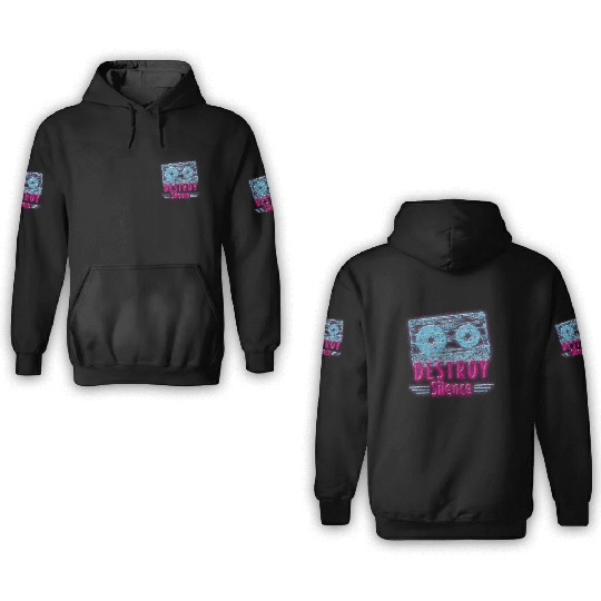 Retro Disco Nerd Old School 3D Hoodies