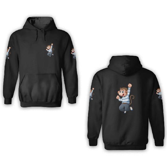 Baby monkey 3D Hoodies