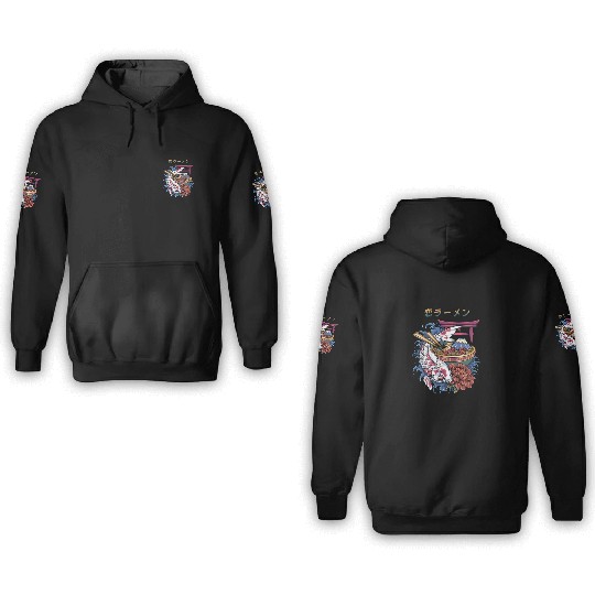 koi fish ramen 3D Hoodies