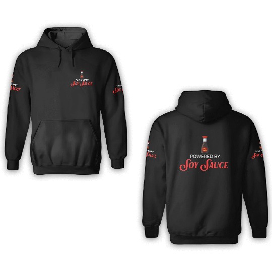 Soy Sauce Japanese Sushi Dark Ramen Noodles Bottle 3D Hoodies