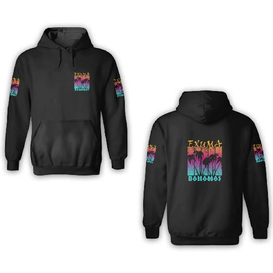 Exuma Bahamas 3D Hoodies