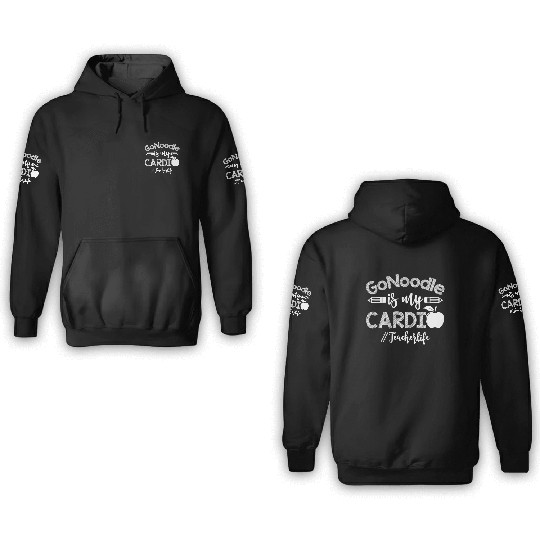 GoNoodle is My Cardio Teacher Life 3D Hoodies