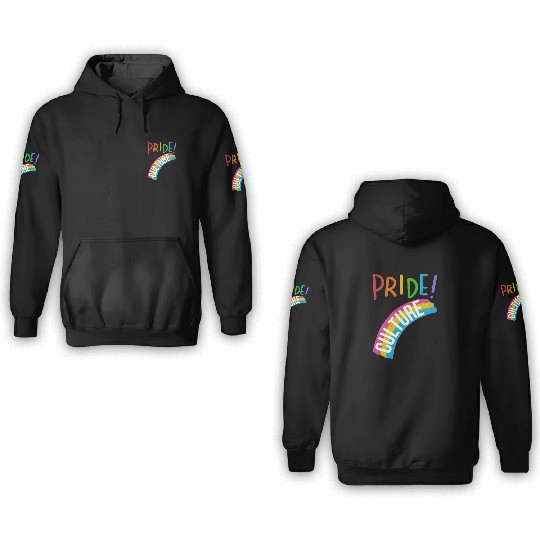 Pride pop art - lgbt community 3D Hoodies