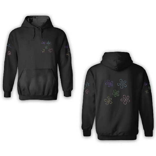 sponge bob flower pack 3D Hoodies