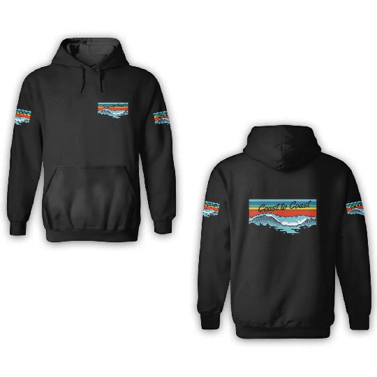 Loud & Local Beach Retro Classic 3D Hoodies