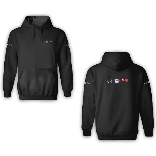 Iowa Heartbeat Gift 3D Hoodies