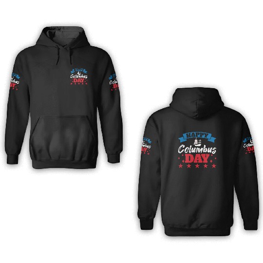 Columbus Day Italian Pride 3D Hoodies