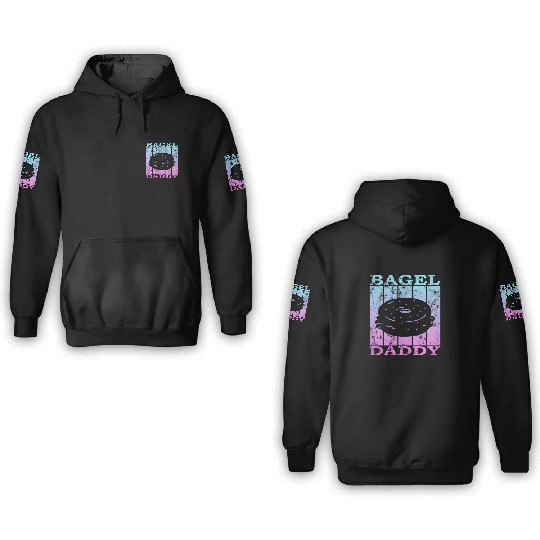 bagel dad 4 3D Hoodies