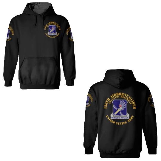 Army 188th Airborne Glider Infantry Regiment DUI X 3D Hoodies