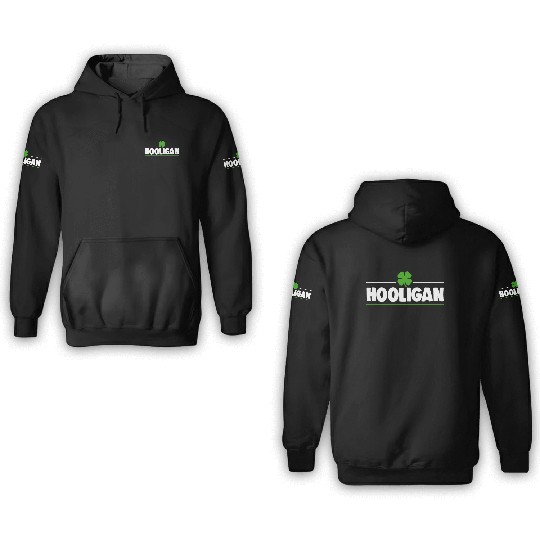 Hooligan Ireland Clover 3D Hoodies