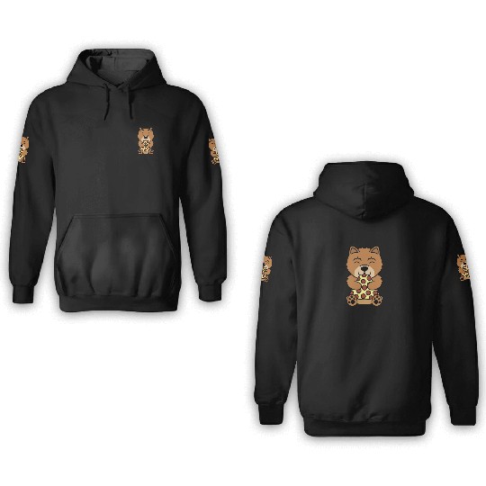 Chow Chow Pizza Lover 3D Hoodies