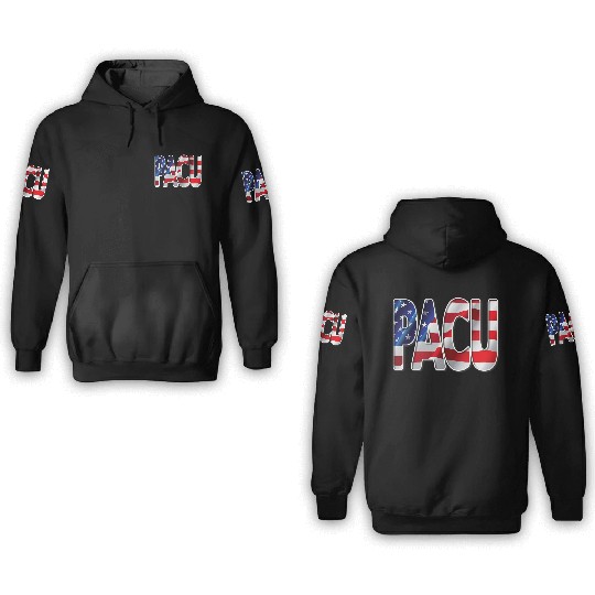 Nurses USA Flag Stars Stripes PACU 3D Hoodies